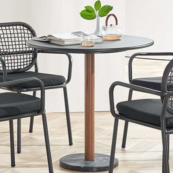 Corrigan Studio® Ishpreet Metal Outdoor Bistro Table Wayfair